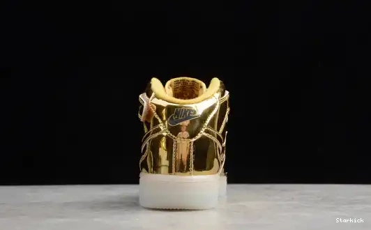 WB Air Kids Mid Metallic Force 314197-8100 1 Gold Nike 0502